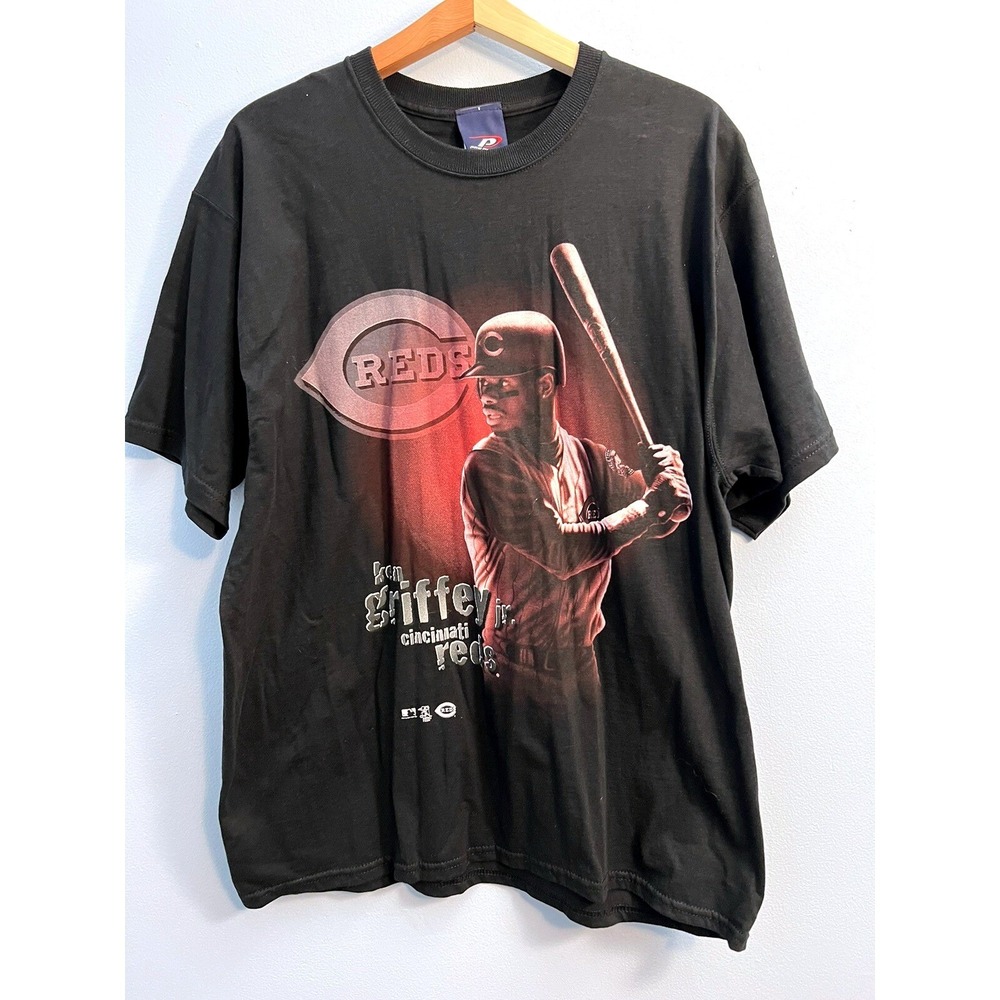 Pro Player Y2K Ken Griffey Jr T-Shirt Size‎ L NWT Cincinnati Reds VTG Baseball
